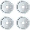 Chrome Burner Knob Bezel for Most Blackstone Gas Griddles, 4-Pack Replacement Burner Knob Bezels for Blackstone Flat Top Grill