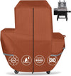 Premium Grill Cover for Pit Boss Lockhart Platinum Wood Pellet Smoker Combo Series 10500, PB2180LK Grills, Brown