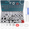 660 PCS 18 Size Clear Silicone O Rings Assortment Kit and 14 Size Silicone Washer Set,Silicone O Ring for Seal Plumbing Faucet Hose