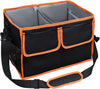 Large BBQ Grill Caddy Organizer with Paper Towel Holder for Utensil, Condiment; Easy Carry Picnic Griddle Caddy for Camping, Travel, RV, Outdoor