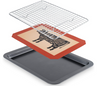 Meat Resting Pan, With Wire Rack and Silicone Baking Mat, Dishwasher Oven Safe Stainless Steel for Cooking and Cooling Steak, BBQ, Bacon, and More