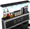 30 Inch Silicone Stove Oven Top Shelf Magnetic for Kitchen Gadgets, Soft Flexible Heat Resistant Spice Rack Kitchen Organizer for Over Oven Stove