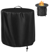 Fire Pit Cover, 30 x 25 Inch Round Column Propane Firepit Cover