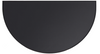 Fireplace Hearth Mats Fire Resistant, Half Round Fireproof Fire Pit Mat Hearth Rug, Floor Covering Protector, Flame-Resistant Pad, 32x60Inch Black