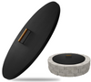 Firepit Cover Round, 31 inch Carbon Steel Fire Pit Lid with Powder Coating & Ergonomic Wooden Handle, for Firepit Size up to 29 Inch
