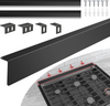 30" Slide-in Range Rear Filler Kit W10113901A with 2pcs Silicone Stove Gap Covers, Cooktop Trim Kit for Whirlpool & Most Brand, 316 Stainless Steel