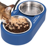 Heated Water Bowl for Outdoor Cats, 2 Thermal Stainless Steel Heated Cat Pet Bowl for Outside Squirrel Rabbits Chickens Bird Bath in Winter