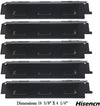 Heat Plates 5 Pcs Kit for BBQ Pro 57901710 Model, 14 5/8" x 4 1/4", Grill Replacement Parts