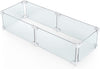 Rectangle Fire Pit Glass Wind Guard, 30 x 6 x 6 inch, Thick 5/16'' Heat-Resistant Tempered Glass Guard