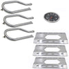 Repair Parts for Harris Teeter 21001, 210001 Gas Grills, Replacement Stainless Steel Burner, Heat Plate Tent, 22551, NGB1