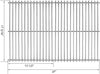 BBQ Cooking Grates 17.2'' x 27'' for Brinkmann 810-9490-0, 810-9490, 810 9490, 8109490 Grills