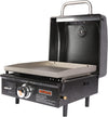 17 inch Propane Portable Table Top Griddle BBQ Grill with Hood for Outdoor Cooking Camping or Tailgating etc, Kit with Carry Bag