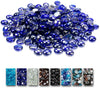 20 LBS 1/2'' Patio Heaters Blue Fire Beads Glass Reflective Tempered Fire Beads Rocks for Fire Pits, Fireplace and Fire Bowl