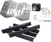 Repair Kit for Weber Genesis E310, E320,S310, EP310, CEP310, EP320, CEP320 Front Knobs Grills, 7621 Flavor Bars+7622 Heat Deflector+7628 Igniter