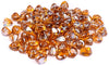 1'' High Luster Reflective Tempered Pink Champagne Fire Glass Diamonds Rock for Fire Pit, Fireplace, 10 LBS Kit