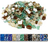 20 LBS 1/2'' Patio Heaters Fire Glass Reflective Tempered Gold Green Copper Fire Rock for Fire Pits, Fireplace and Fire Bowl